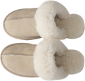 Selma Shearling Slippers - Beige