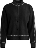 Amalie Stitch Cardigan - Black