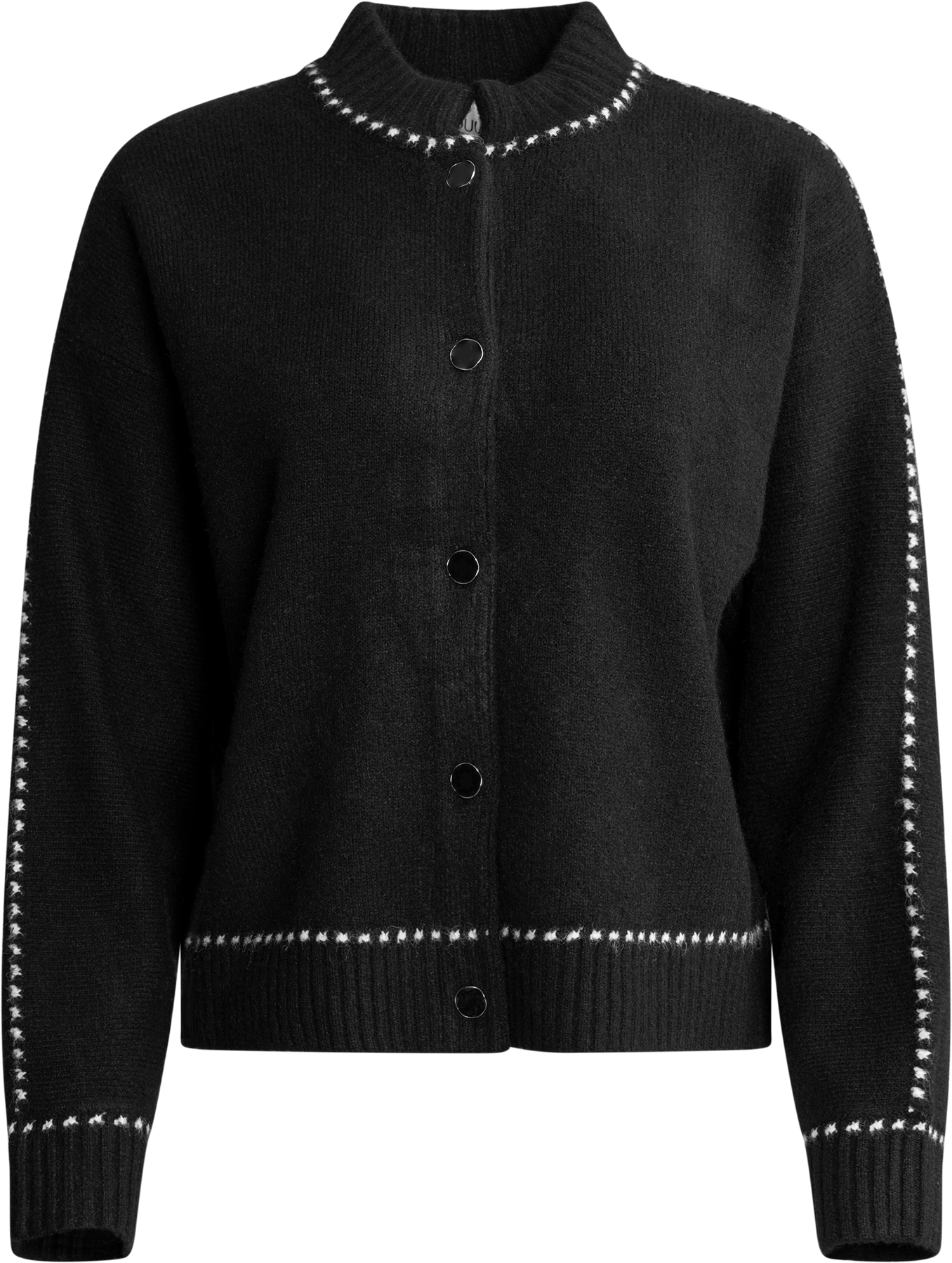 Amalie Stitch Cardigan - Black