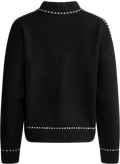 Amalie Stitch Cardigan - Black