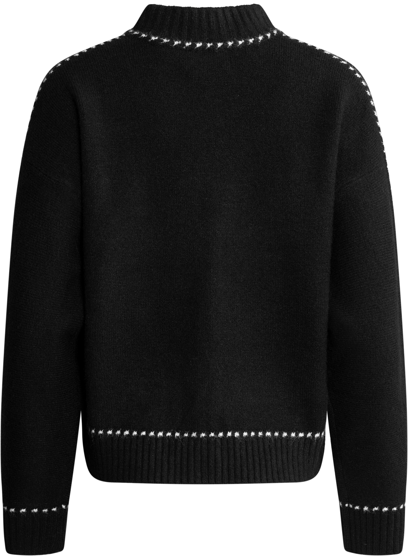 Amalie Stitch Cardigan - Black