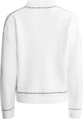 Amalie Stitch Cardigan - White