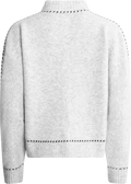 Amalie Stitch Cardigan - Light Grey Melange