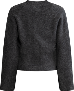 Elisabeth Knit Cardigan - Dark Grey Melange