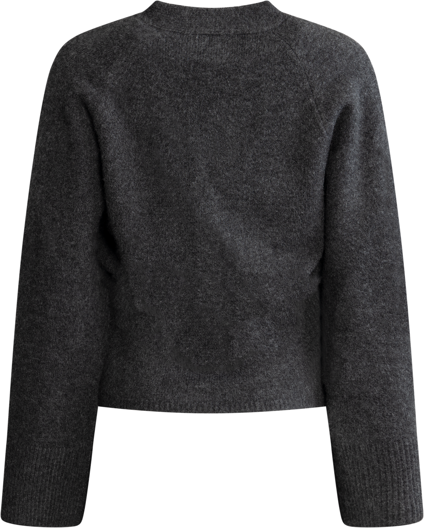 Elisabeth Knit Cardigan - Dark Grey Melange