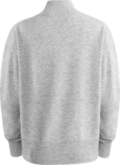 Nina Wool Knit Sweater - Grey Melange