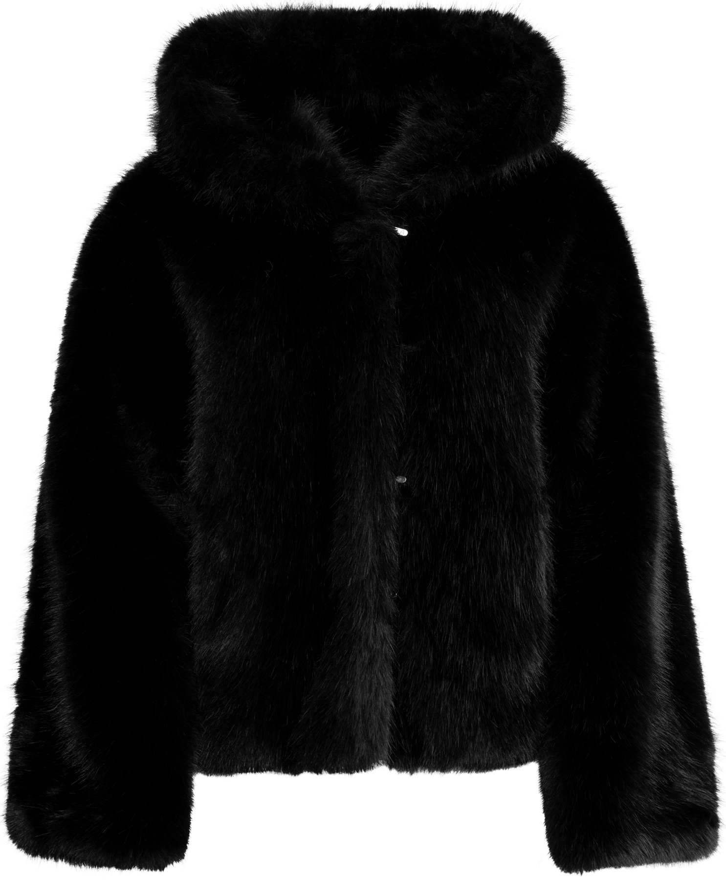 Astrid Faux Fur Jacket - Svart