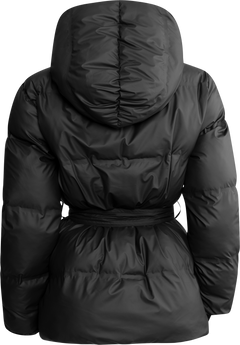 Sonja Belt Puffer Jacket - Black