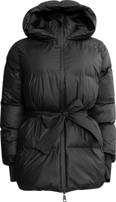 Sonja Belt Puffer Jacket - Black