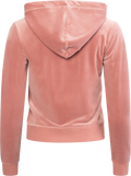 Robertson Classic Velour Zip Hoodie - Withered Rose