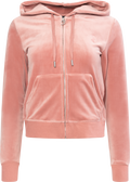 Robertson Classic Velour Zip Hoodie - Withered Rose