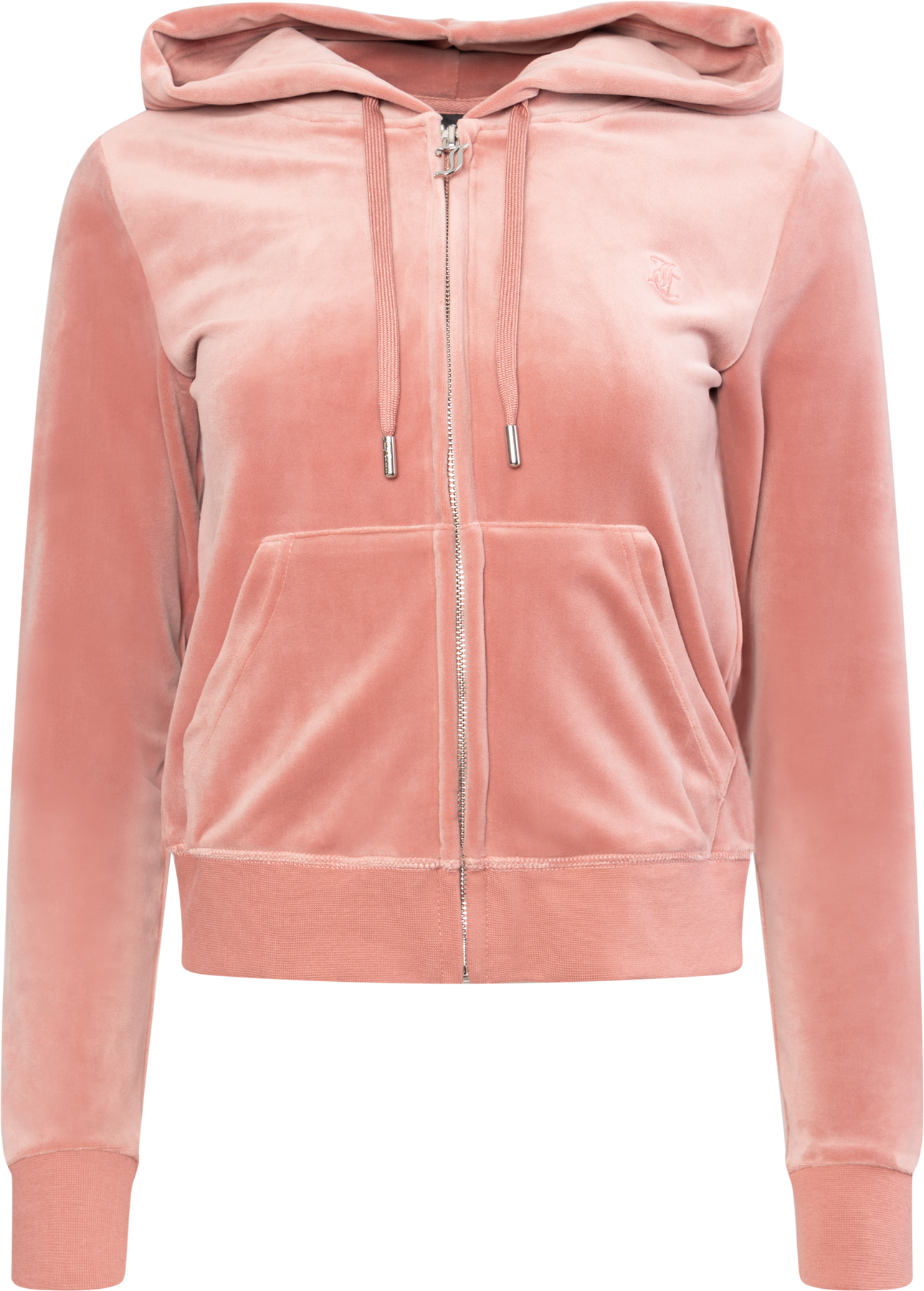Robertson Classic Velour Zip Hoodie - Withered Rose