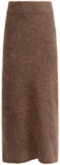 Fure Fluffy Skirt - Dark Brown