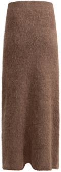 Fure Fluffy Skirt - Dark Brown
