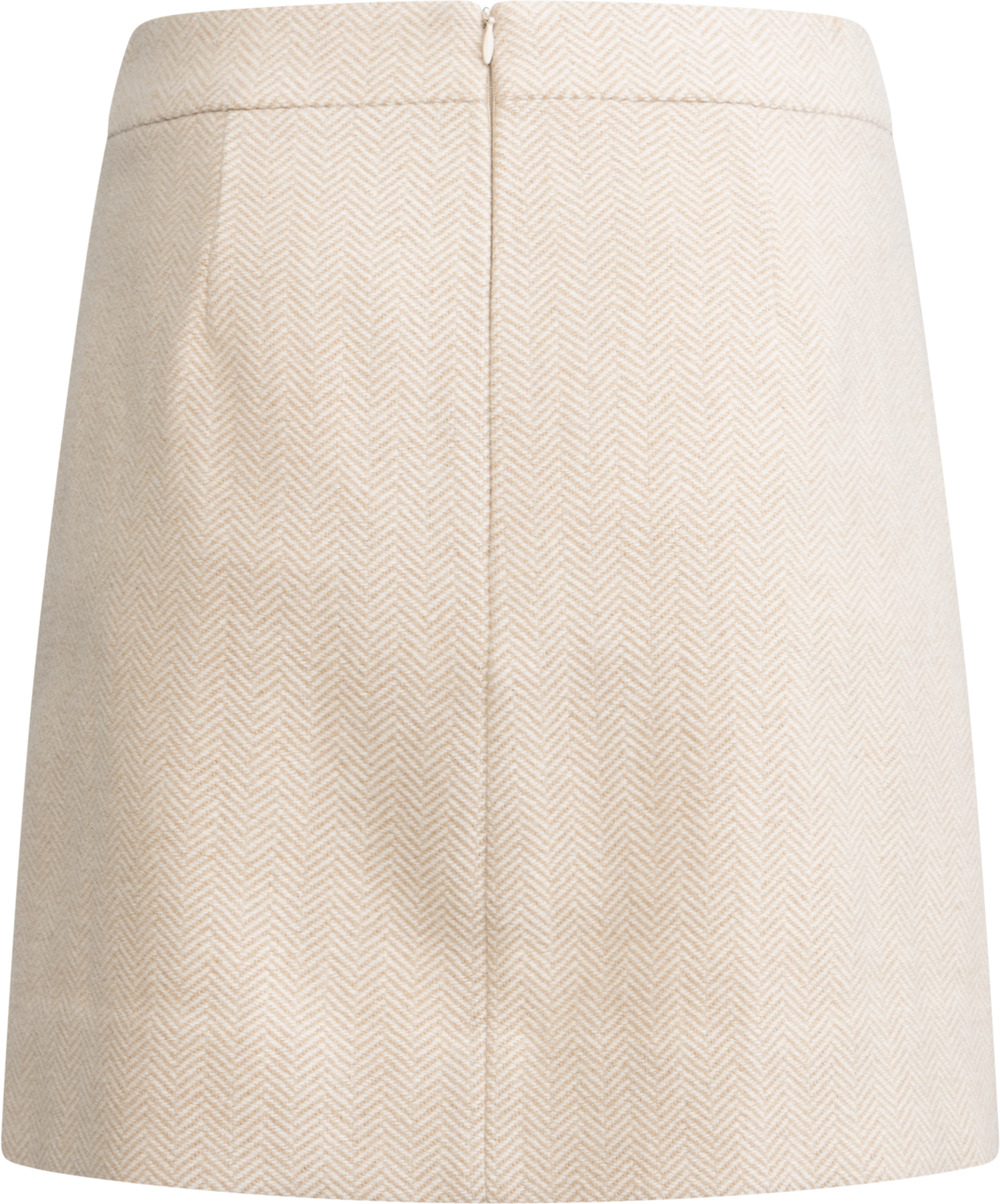 Alexandra Skirt - Cream Herringbone