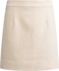 Alexandra Skirt - Cream Herringbone
