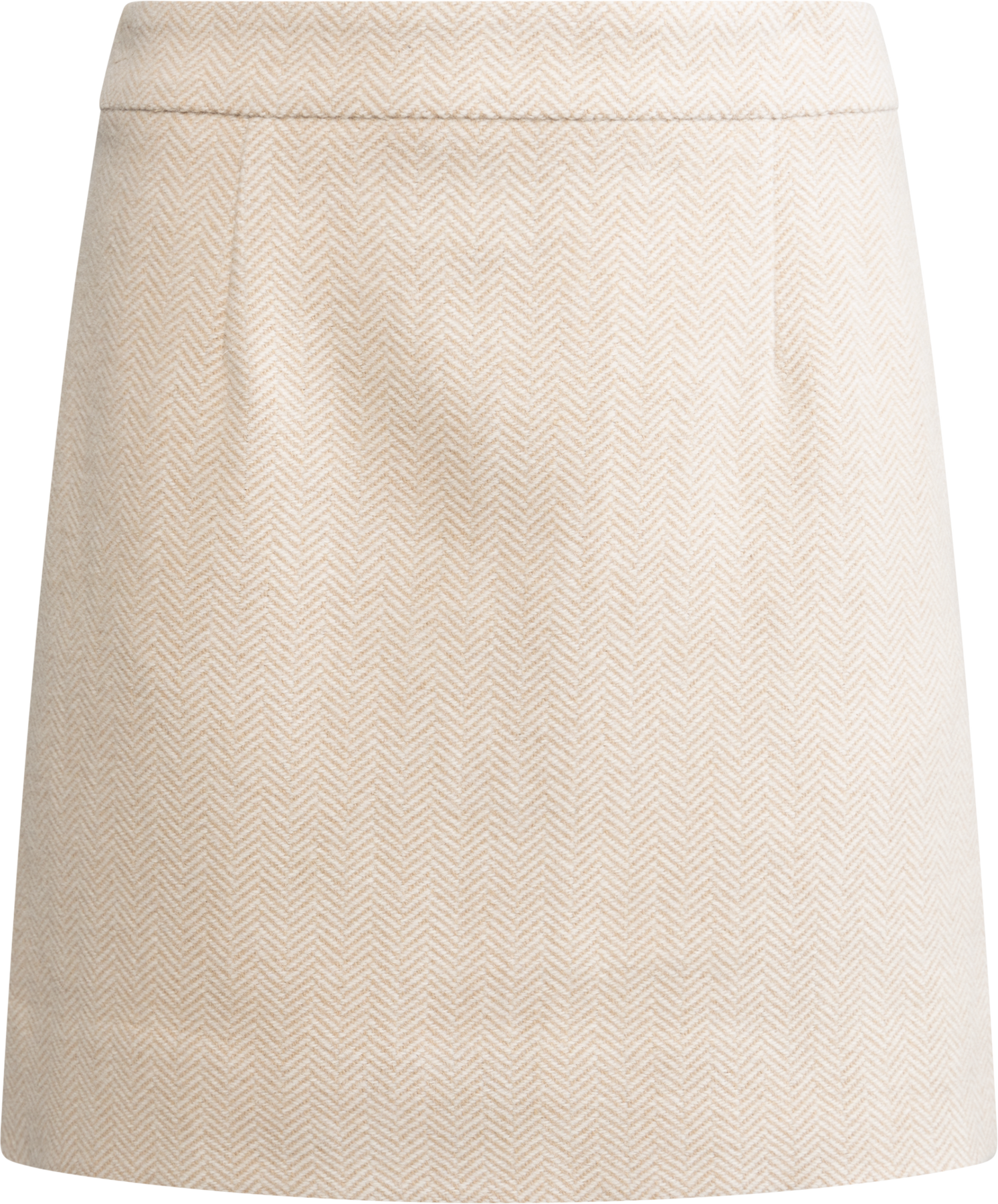 Alexandra Skirt - Cream Herringbone