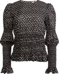 Elsa Top - Taupe Flower Print