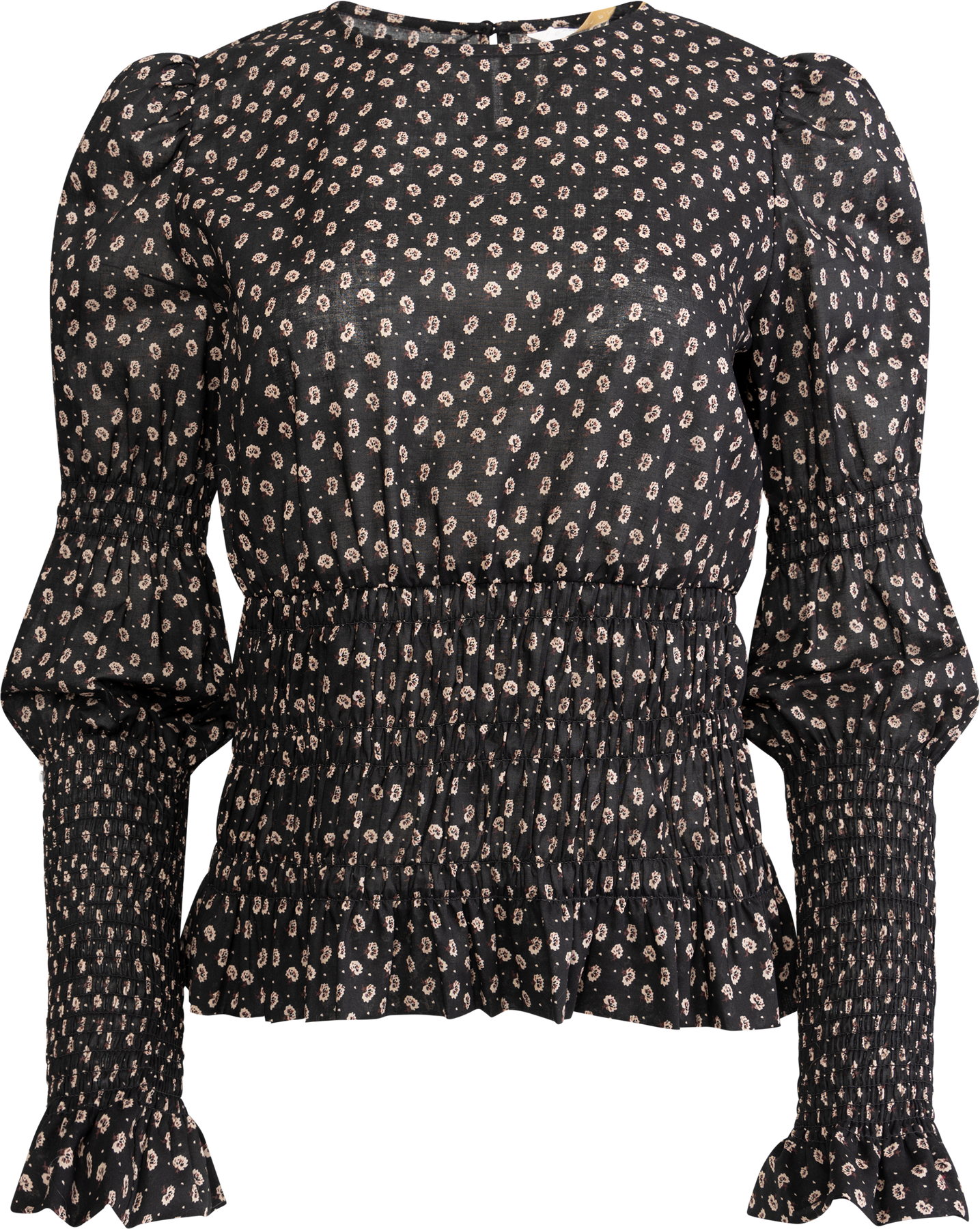Elsa Top - Taupe Flower Print