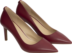 Alina Flex Leather Pump - Deep Red