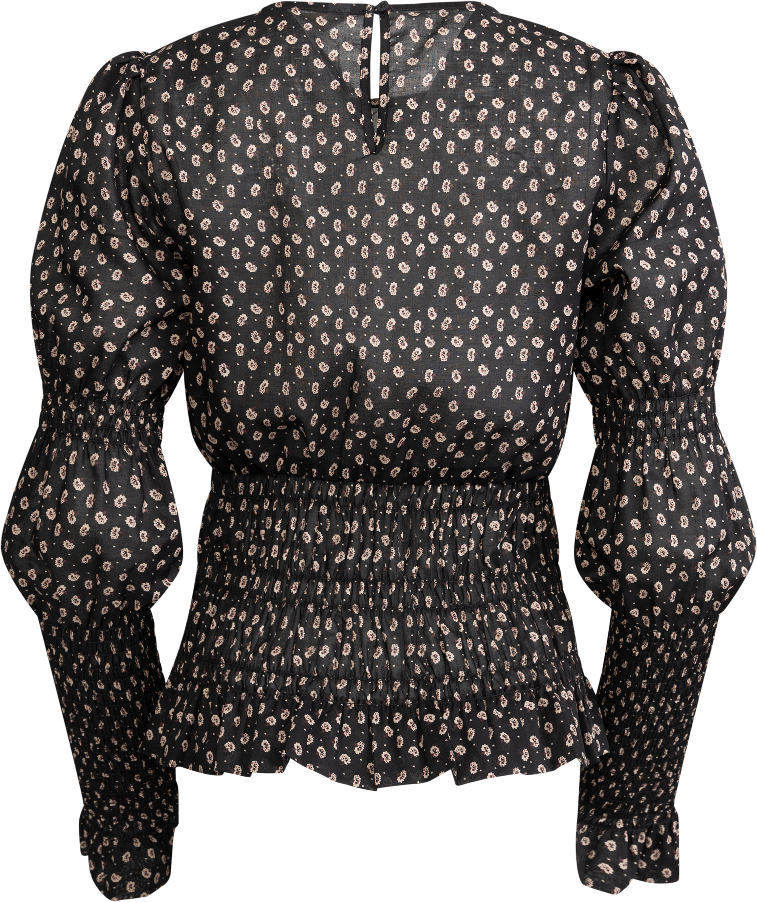 Elsa Top - Taupe Flower Print