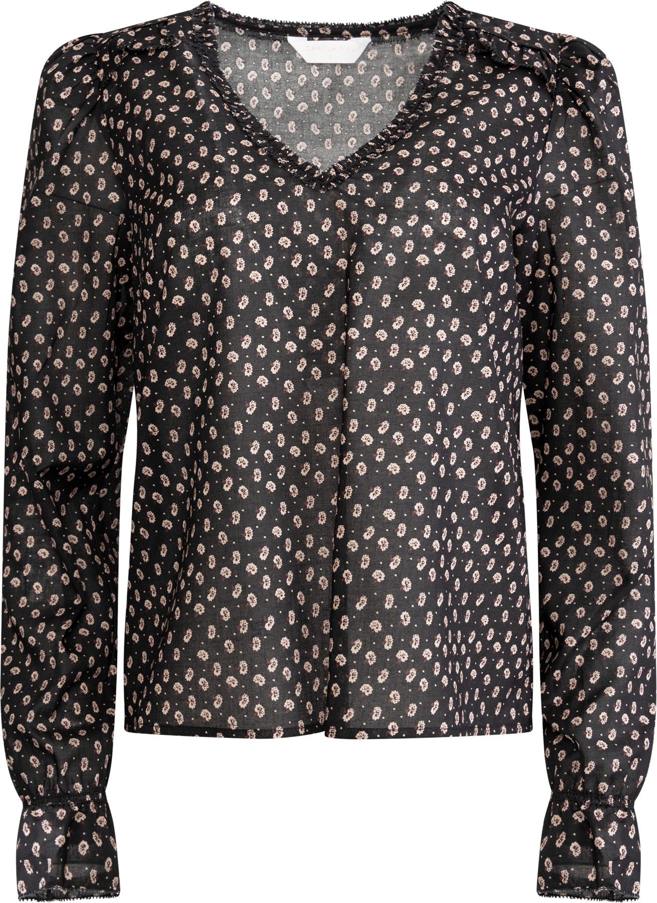 Dune Blouse - Taupe Flower Print