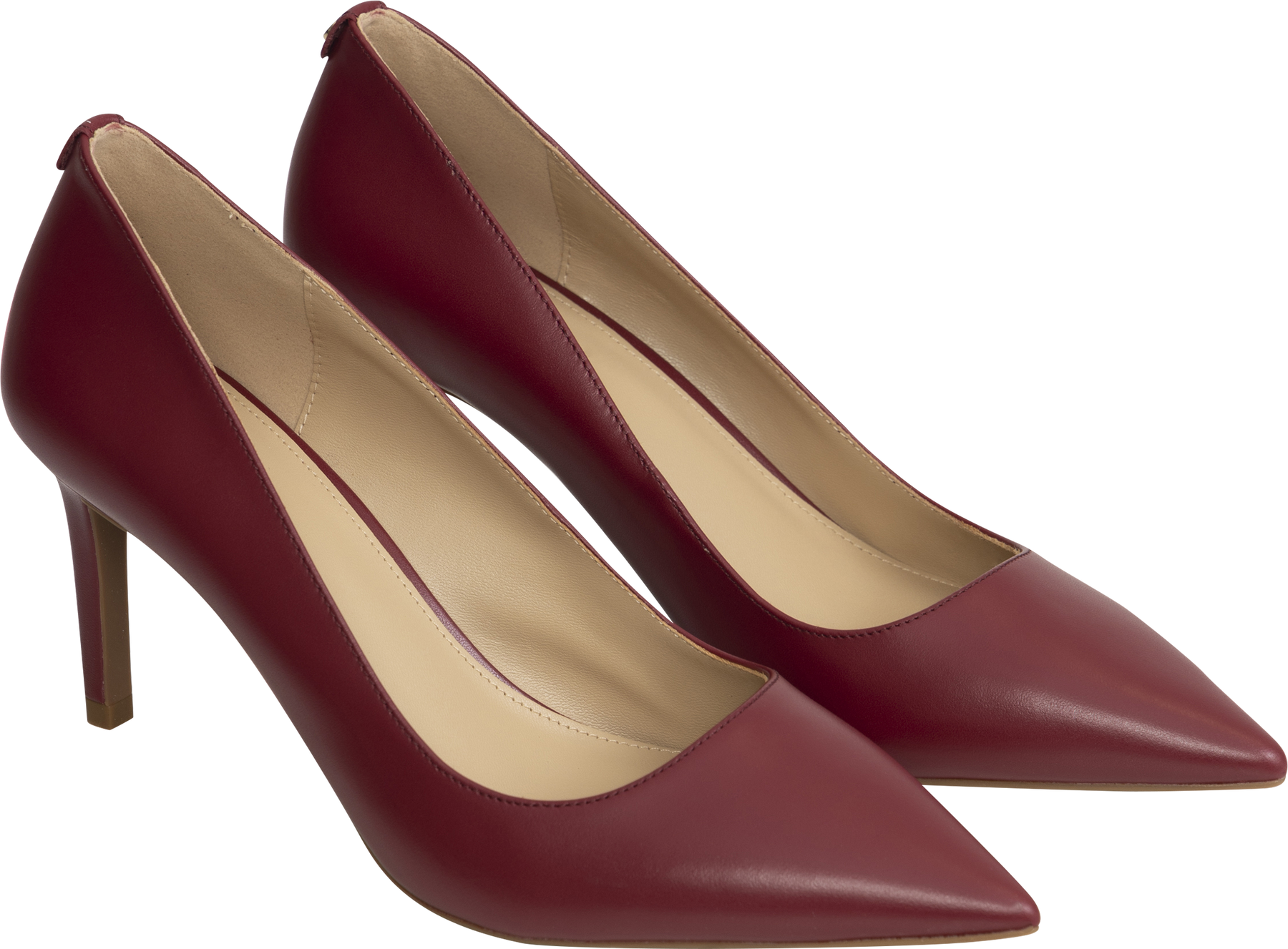 Alina Flex Leather Pump - Deep Red
