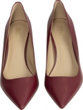 Alina Flex Leather Pump - Deep Red