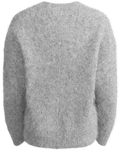 Mountain Oversized Furry Jumper - Grey Melange