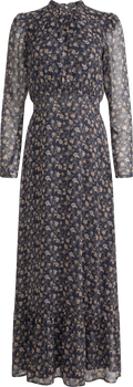 Nora Dress - Navy Dahlia Print