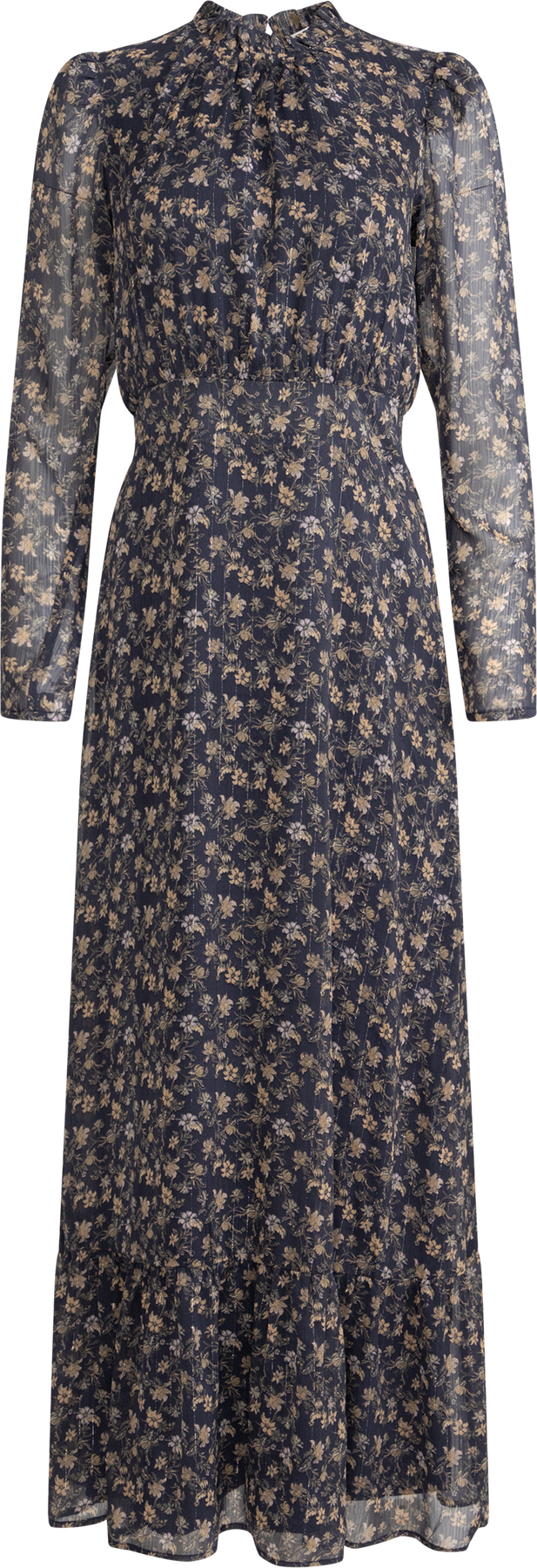 Nora Dress - Navy Dahlia Print