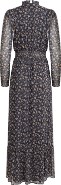 Nora Dress - Navy Dahlia Print