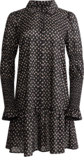 Lara Dress - Taupe Flower Print