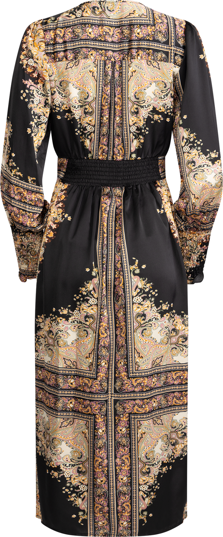 Una Paisley Dress - Black Gold