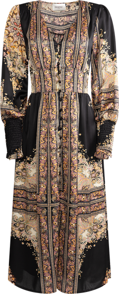 Una Paisley Dress - Black Gold