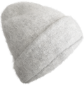 Erica Fluffy Beanie - Light Grey