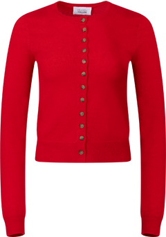 Jenny Knit Wool Cardigan - Red
