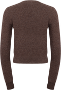 Jenny Knit Wool Cardigan - Brown Melange