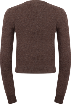 Jenny Knit Wool Cardigan - Brown Melange