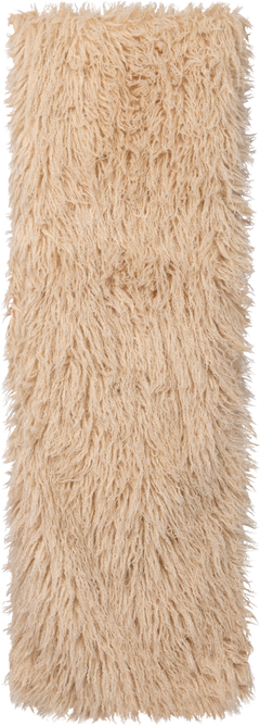 Lynn Faux Fur Maxi Shawl - Champagne