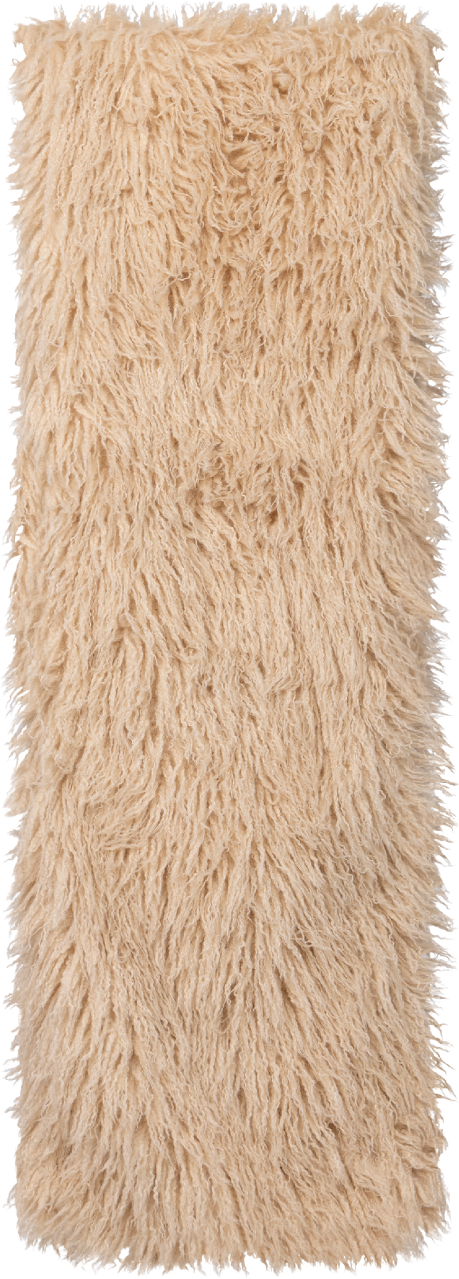 Lynn Faux Fur Maxi Shawl - Champagne