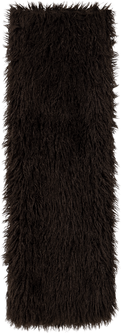 Lynn Faux Fur Maxi Shawl - Chocolate Brown