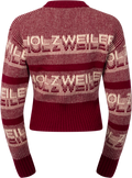 Ski Cropped Crew - Burgundy Mix