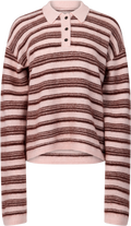 Olivia Wool Polo - Lt. Pink Mix