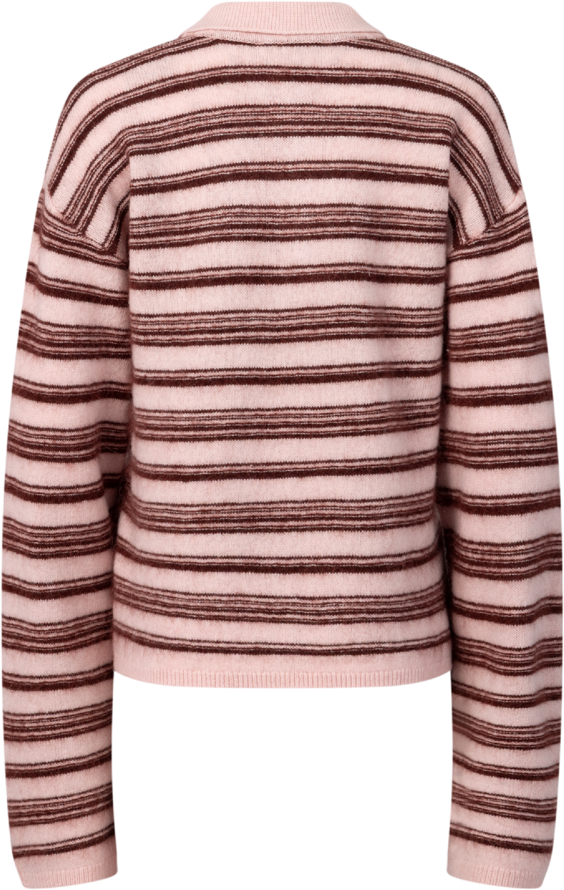 Olivia Wool Polo - Lt. Pink Mix
