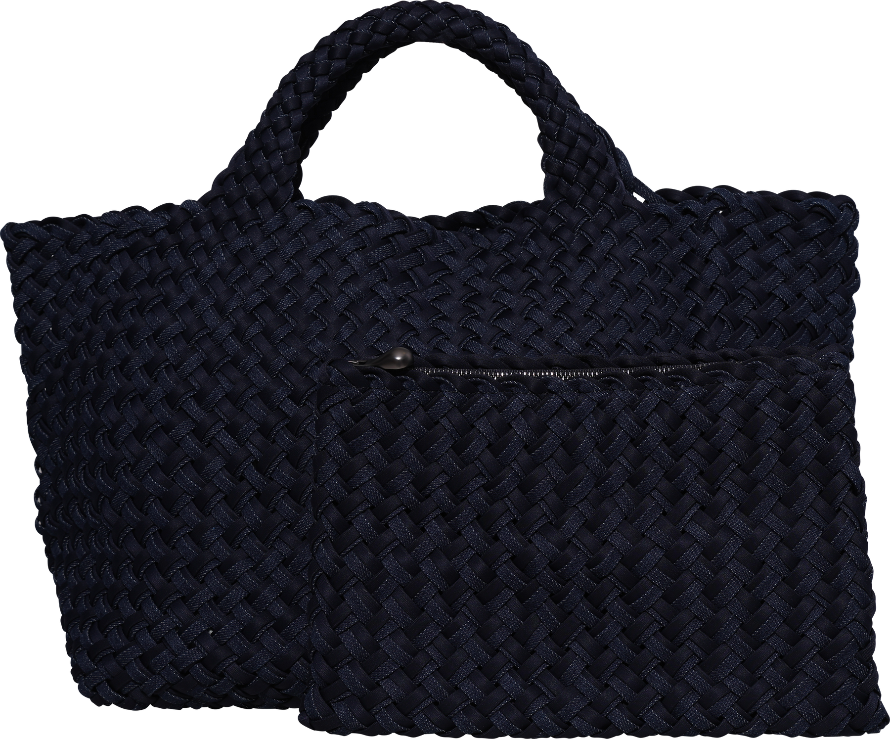 St Barths Medium Tote Double Weave - Indigo