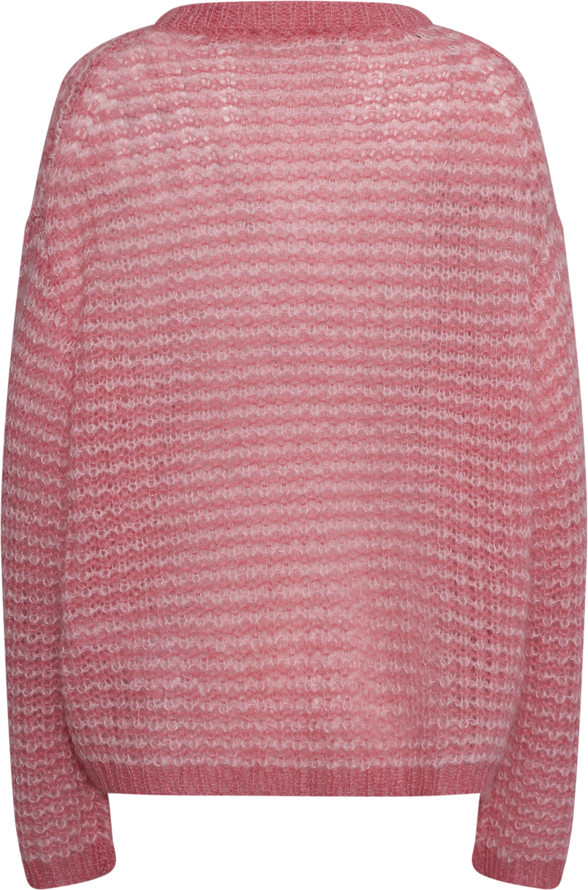 Boxy Mohair V-Neck - Pink Mix