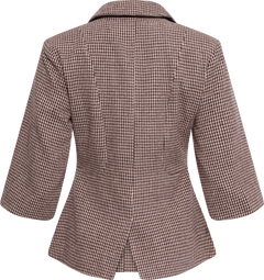 Stineic Ss Blazer - Brown Checks