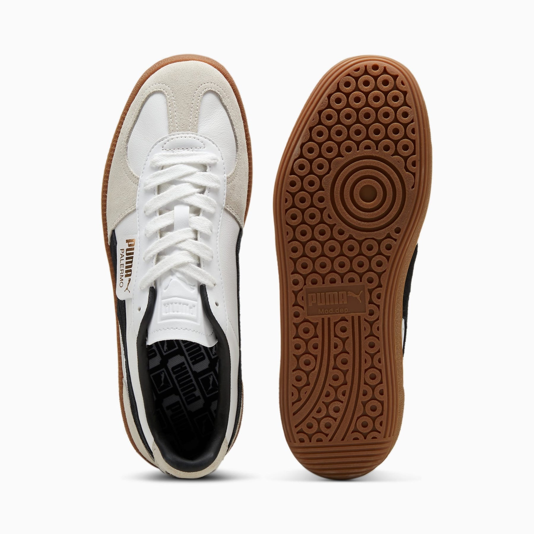 Palermo Lth - Puma White-Vapor Gray-Gum