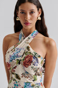 Paloma Halterneck Chiffong Maxiklänning - Botanic Florals